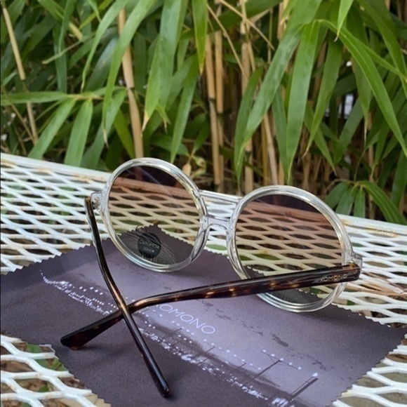 KOMONO Coco Clear / Tortoise Sunglasses New - Picture 15 of 16